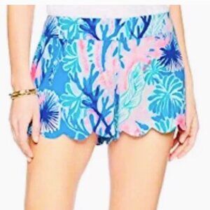 Lilly Pulitzer Dahlia shorts in multi jet stream pattern Medium EUC HTF